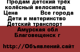 Продам детский трёх колёсный велосипед  › Цена ­ 2 000 - Все города Дети и материнство » Детский транспорт   . Амурская обл.,Благовещенск г.